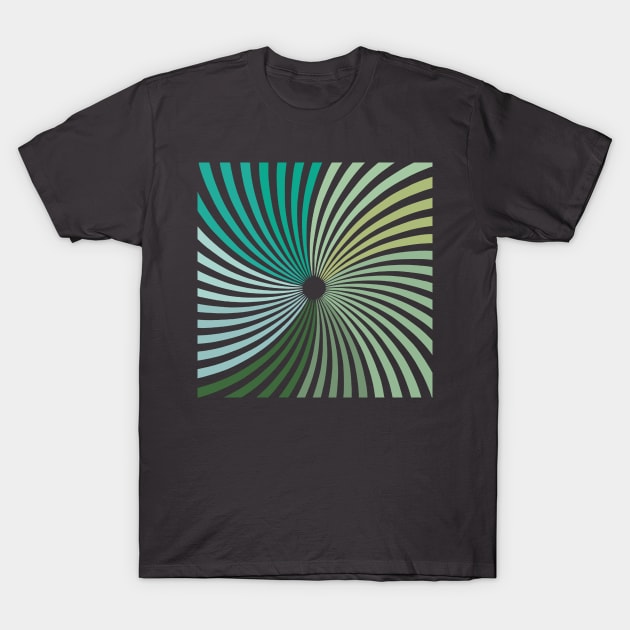 Green Twirl T-Shirt by Manitarka